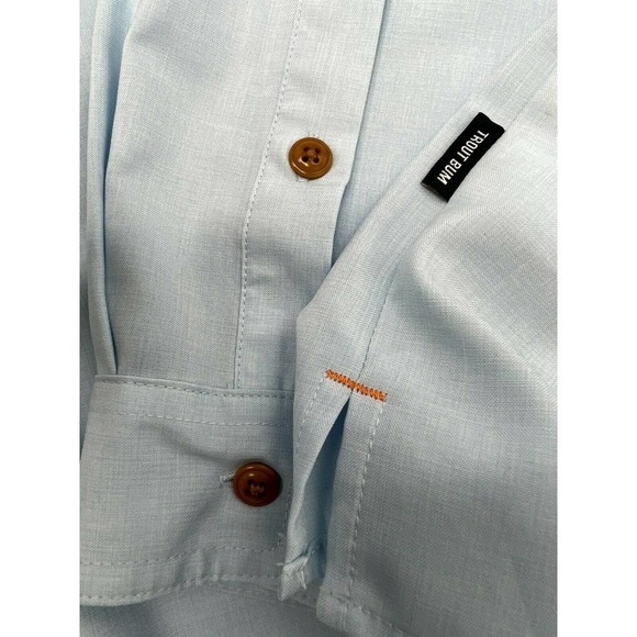 Orvis Trout Bum Men's Vented Fishing Outdoor Blue Long Sleeve Shirt‎ Size 2XL - Picture 9 of 12